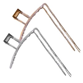 FRCOLOR 4pcs Tassel Hair Clips Elegant Metal Hair Accessories for Women Strong Hold Stylish Design for Daily Use Special Occasions for All Types