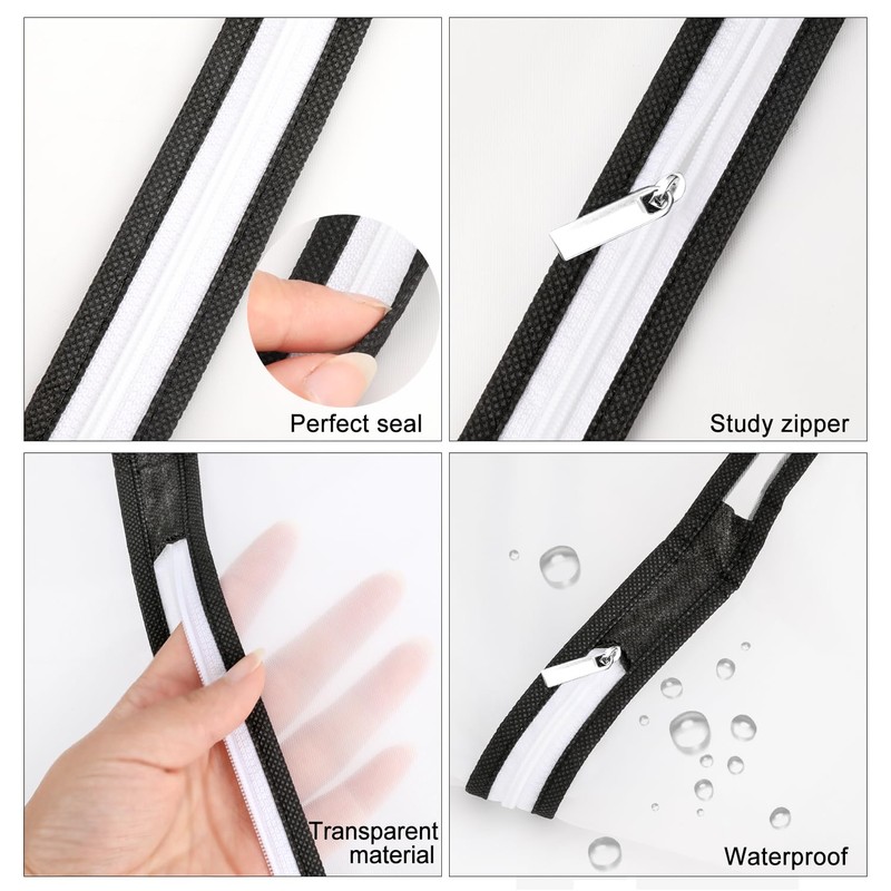 12 x Clothes Covers with Zip, Dustproof, Waterproof, Moisture-Proof, Dust-Proof,
