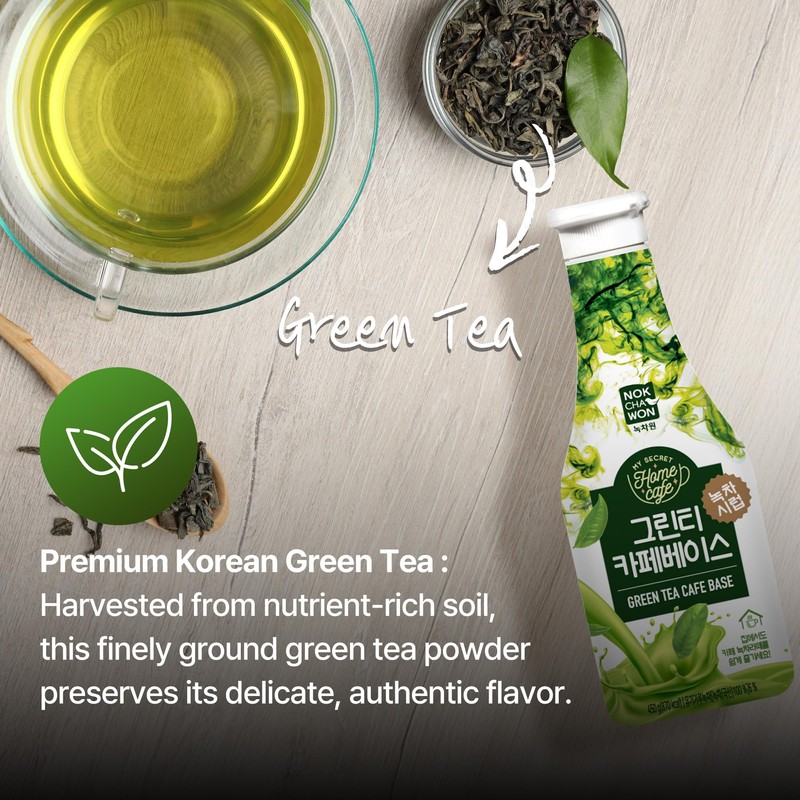 [Nokchawon] Matcha Syrup Flavors, Green Tea Syrup for Drinks, Matcha
