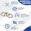 PATIKIL Thrust Ball Bearings 8x16x5 mm, 6 Pcs Chrome Steel