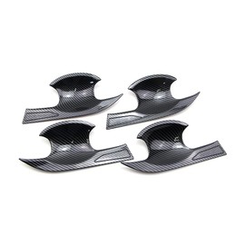 Dreamseek 4Pcs Door Handle Cup Bowl Cover for Honda Civic 11th Gen 2022 2023 Molding Carbon Fiber Pattern Exterior Trim Decoration Protector