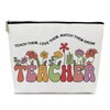 Ythuil Teacher Gifts Makeup Bag, Teach Love Them Watch Them