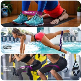 Fitness Bands Latex Panathletic Resistance Bands Fitness Bands in 5 Different Strengths Booty Strength Training Fitness Tera and Pilates Stretch Band Men and Women