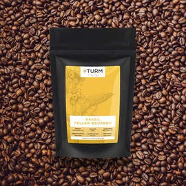 Turm Kaffee - Coffee Beans "Brazil Yellow Bourbon" 250 g | Premium Arabica Beans from Brazil with Sweet Note | Low Acid | for Espresso, Coffee and Filter Coffee