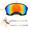 Large Dog Sunglasses with Adjustable Strap UV Protection, Winproof, Suitable