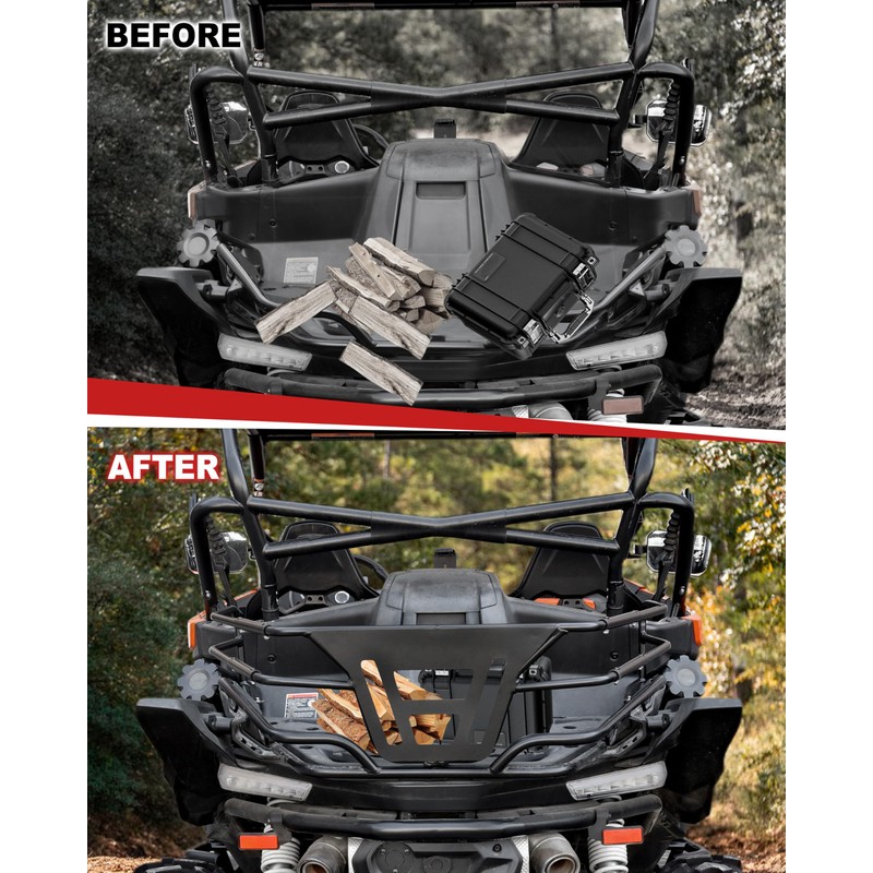 POKIAUTO Cargo Rack for ZForce 950, Heavy Duty Steel Conbined