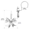 CHICTIE Bow Knot Decorative Shower Curtain Hooks, Silver Shower Rings