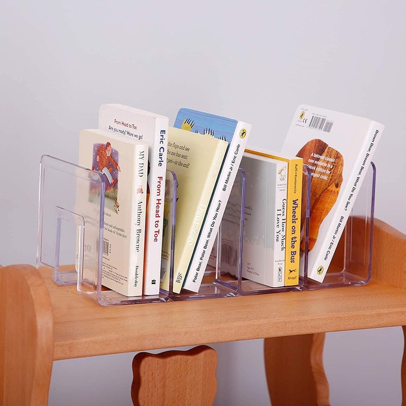 Funklu Transparent Acrylic Shelf Divider, Multifunctional Shelf Divider, 32 x
