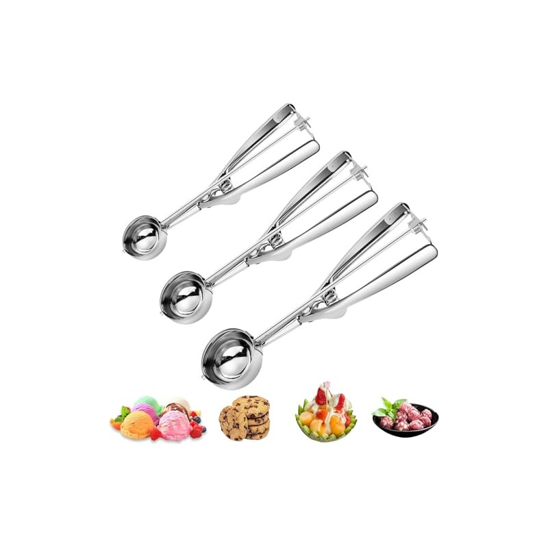 JZS Ice Cream Scoops, Cookie Scoop Set, Cookie Scoops for