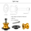 2pcs 8mm M8 X1.5 Motorcycle Swing arm Sliders Spools for
