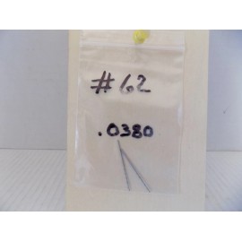 Unbranded 2) #62  .0380  DIA. DRILL BIT UNBRANDED PO   NIB