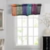 Mango Gifts Recycled Silk Sari Window Curtain Valance, Multicolour Floral