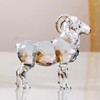 Realistic Animal Crystal Goat Art Figurine Collection Table top Ornament