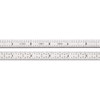 Starrett Full Flexible Steel Rule with Satin Chrome Finish, Quick