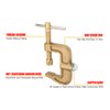 Welding Ground Clamp G Styles, 500A Solid Brass Earth Clamp