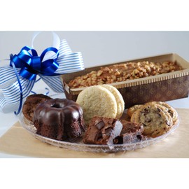 Poppies Dough Fresh Baked Cookie & Banana Bread Basket - Gift for Him, Gift for Her, Corporate Gift, Thank You Gift, Gifts for Seniors, Gourmet Gift Basket