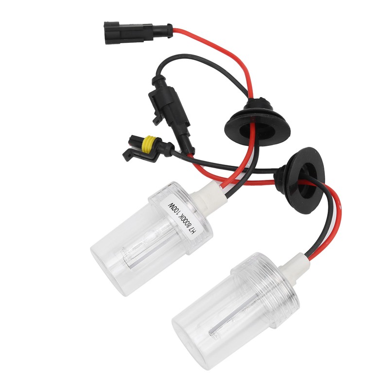 2Pcs Auto Headlight Bulb Headlamp Xenon HID 100W 8000K H7