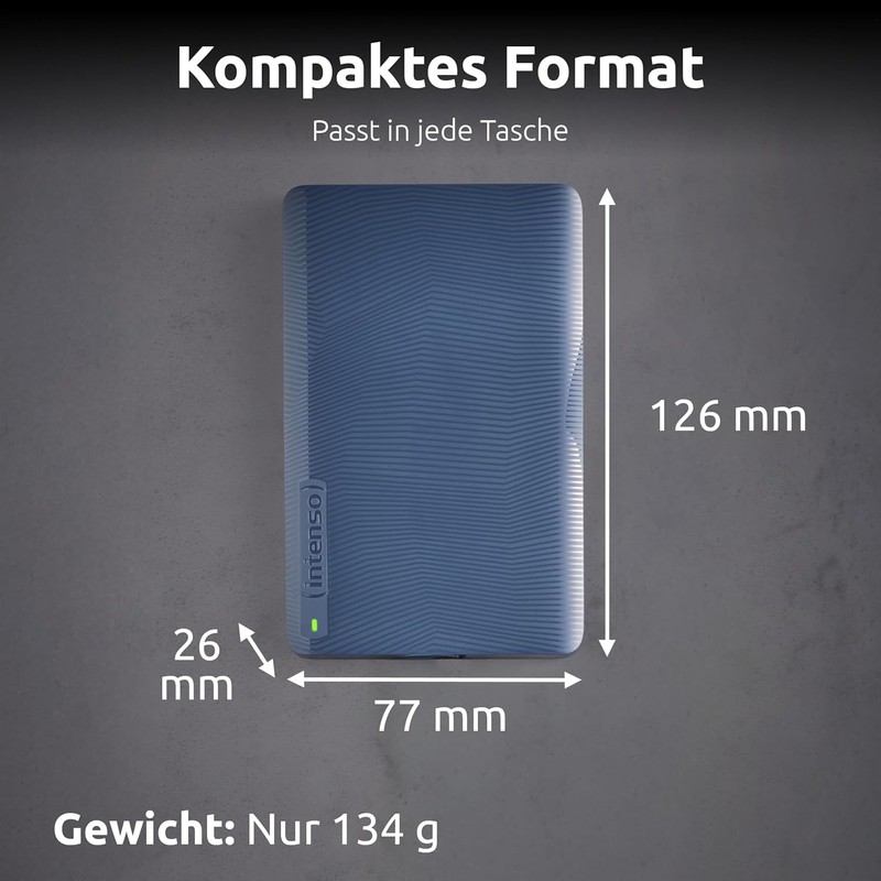 Intenso Memory Safe 1TB Portable External Hard Drive 2.5" USB