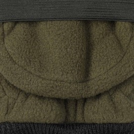 Lodenhut Manufaktur Fleece Gloves Finger Gloves Mittens with Lining, olive