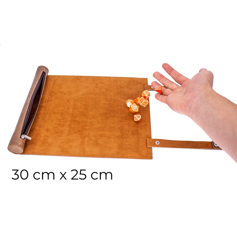 LORE Scroll Style Dice Mat for Pen and Paper Dice
