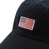 USA Flag & Embroidery Premium 100% Cotton Low Profile Adjustable