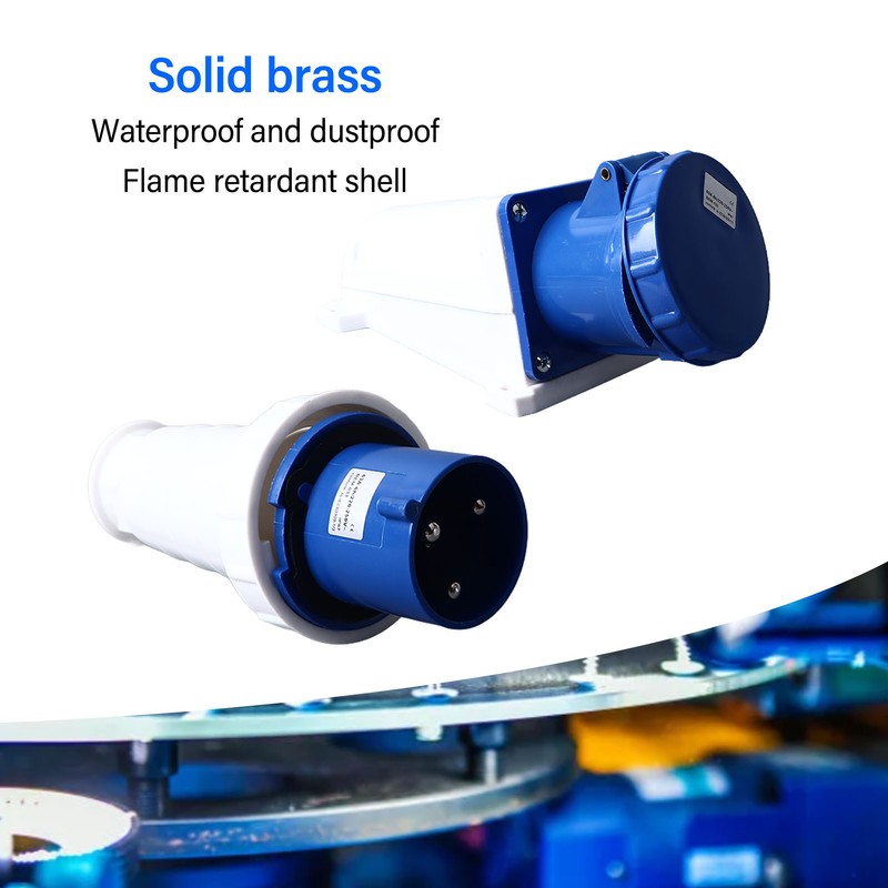 Industrial Connector Waterproof Stable Connection Male Female Power Connector 3