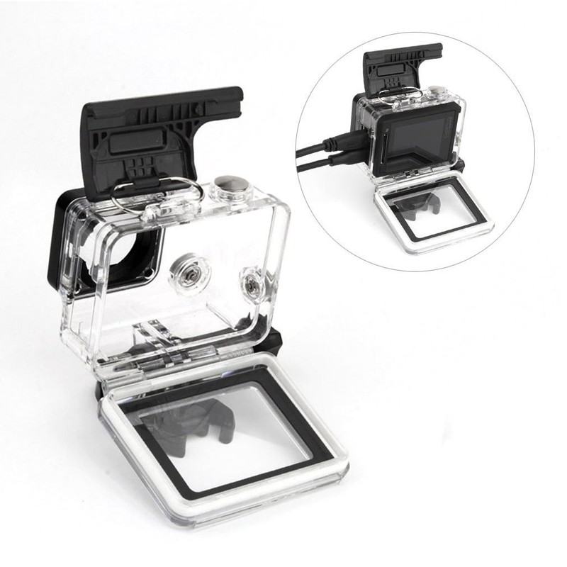 SOONSUN Side Open Protective Skeleton Housing Case with LCD Touch