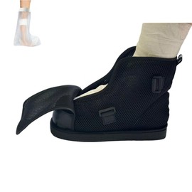 LAROTSUBA Adjustable Walking Boots Recovery Cast Shoe Covers,Lightweight Medical Walking Boot,Fracture Shoes,Medical Boots for Men or Women（Medium）