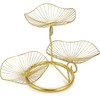 OwnMy 3-Tier Fruit Basket Stand Decorative Iron Fruit Bowl, Metal
