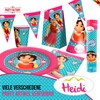 Party Factory Heidi 10 x paper plates, disposable plates, colourful,