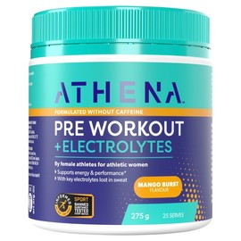 Athena Pre Workout + Electrolytes Mango Burst 275g