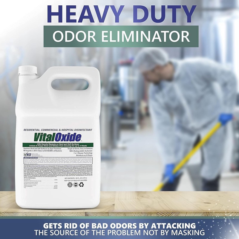 Vital Oxide Disinfectant, Deodorizer, Cleaner, Food-Contact Sanitizer, Virucide – (EPA