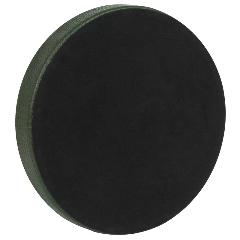 HofferRuffer Faux Leather Round Serving Tray, Vegan Croco Leather Decorative