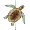 Hanging Wind Spinner Sea Turtle Multi Color Metal
