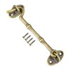 1pcs Cabin Hook 4 Inch Solid Brass Hook and Eye