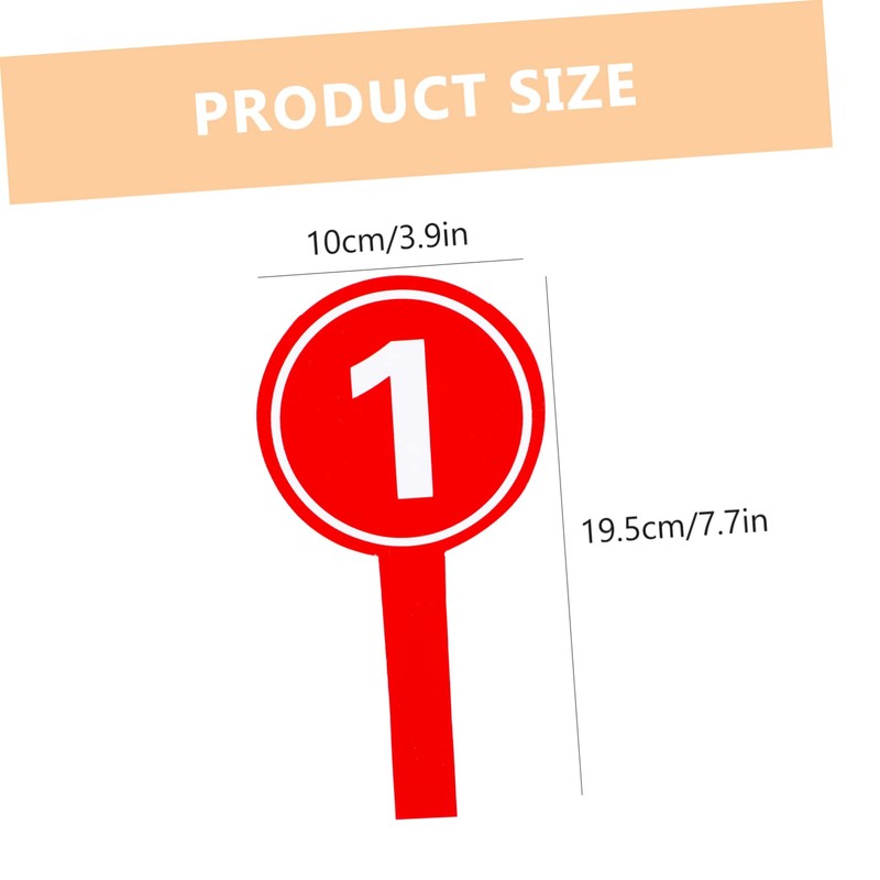 HOMSFOU 10pcs Handheld Score Paddles Number Boards for Voting Competition