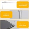 TA-VIGOR Acrylic Display Case, Plastic Box, Cube Storage Box, Clear,