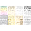 LANODO 8 Pcs Nail Stickers Alphabet 3D English (8 Colors)