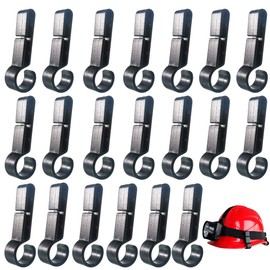 20 PCS Hard Hat Accessories for Headlamp,Headlamp Hook,hard hat Light Clip,Helmet Clip,Hard Hat Clips Easily Mount Headlamp on Narrow-Edged Helmet