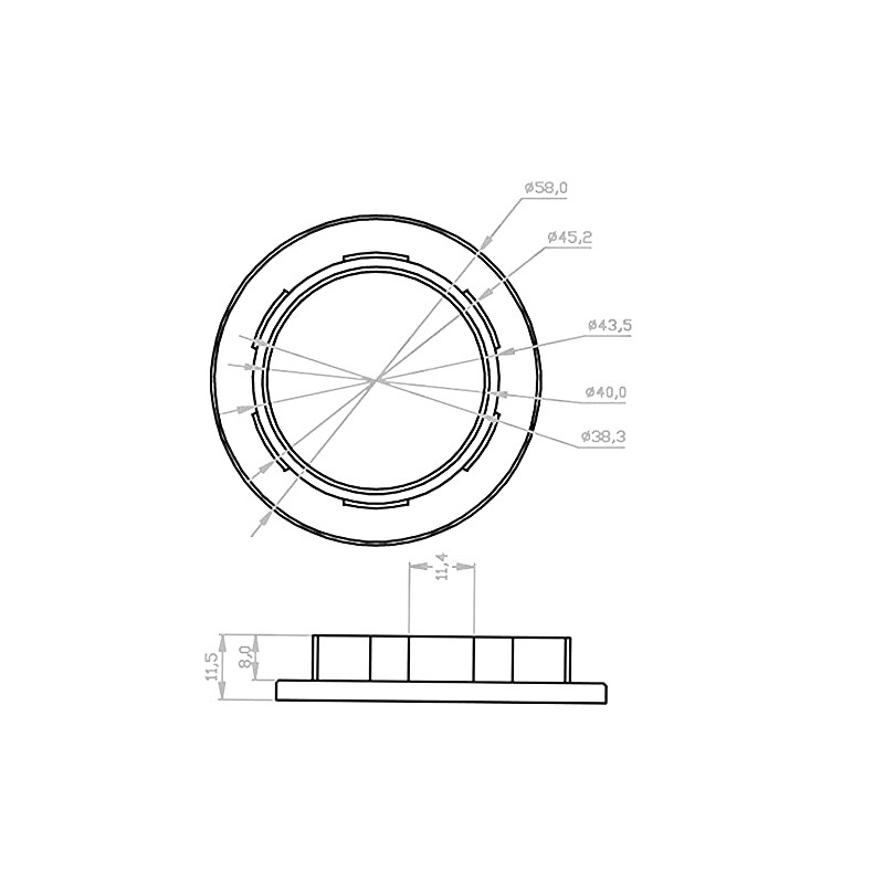 JNXQWE E26 E27 Lamp Shade Collar Rings, Lock Socket Adapter