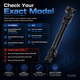 FZJDSD 56400-3X002 Steering Shaft fit for Hyundai Elantra fit for Kia Forte