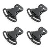 HJGarden 6PCS Black Split Release 3 Way Buckle 25mm Split