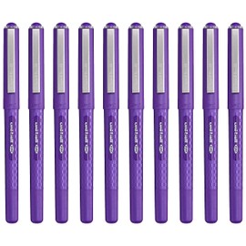 Uni-Ball 10 x 0.7mm Liquid Ink Rollerball Pen - Purple Ink - UB-157D