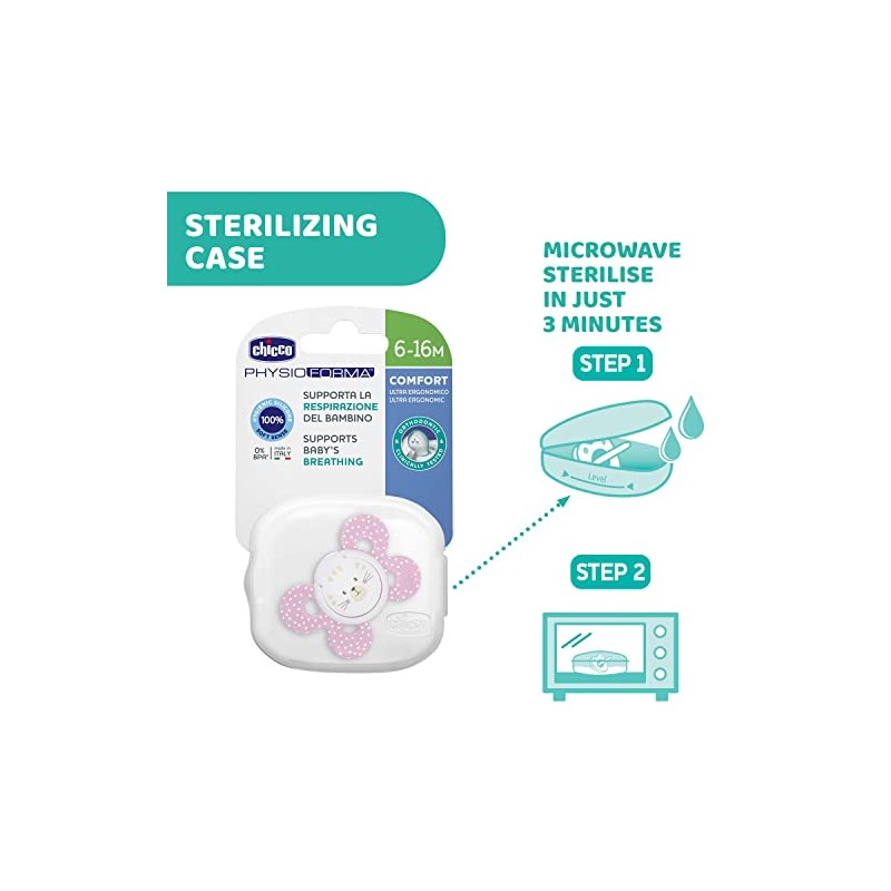 Chicco Chupón Physioforma Comfort Rosa 6-16 Meses