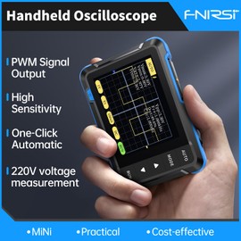 FNIRSI DSO152 Handheld Oscilloscope - 2.8" TFT Digital Oscilloscope Kit 200KHz Bandwidth 2.5MS/s High Sampling Rate Portable Pocket Oscilloscope, Trigger Function Auto/Nomal/Single