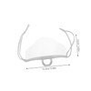 FELTECHELECTR 20pcs Clear Plastic Face Masks Reusable Mouth Covers Lightweight