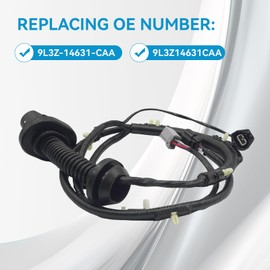 Rear Door Jumper Wiring Harness Assembly (Driver Side LH) Compatible with 2009 2010 2011 2012 2013 2014 Ford F-150 Crew Cab Replaces# 9L3Z-14631-CAA, 9L3Z14631CAA