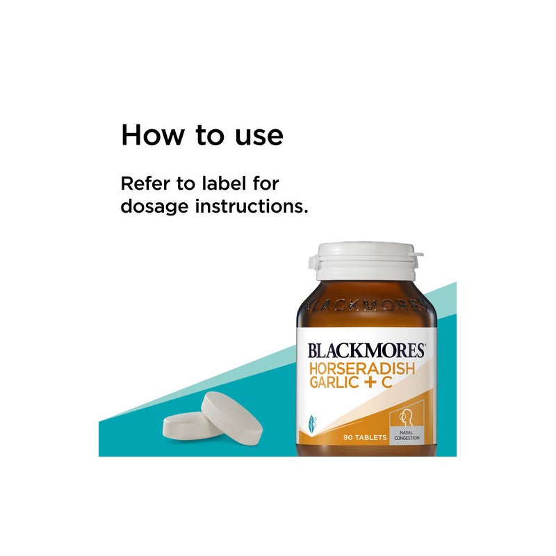 Blackmores Horseradish Garlic + C 90 Tablets