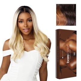 Sensationnel Bare Lace 13X6 Wigs - Unit 16 Lacefrontal Glueless Synthetic 180 Degree Preplucked Hairline (BALAYAGECHOCOLATE)