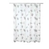 waterproof shower curtain leaf pattern
